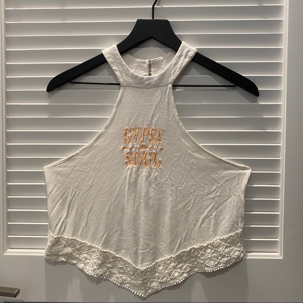 Gypsy Soul Crochet Lace Crop Top